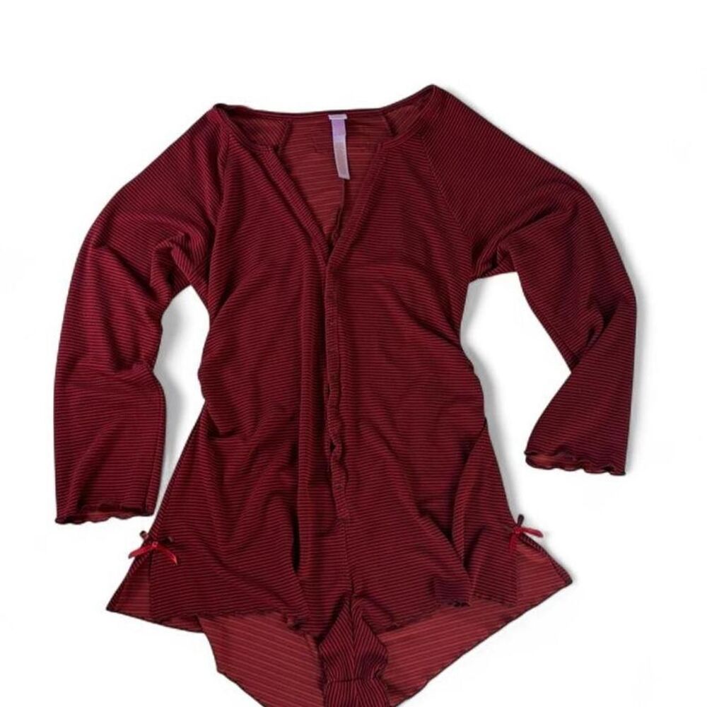 Fenty x Savage whimsygoth ribbed PJ onsie